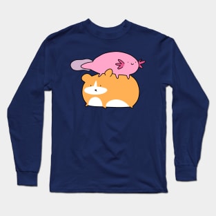 Axolotl and Hamster Long Sleeve T-Shirt